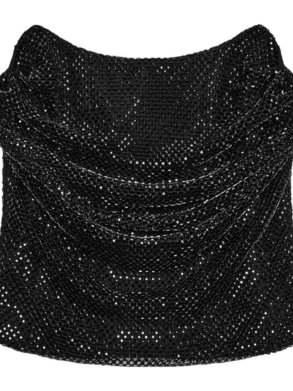 Zara Rhinestone Drapped Top